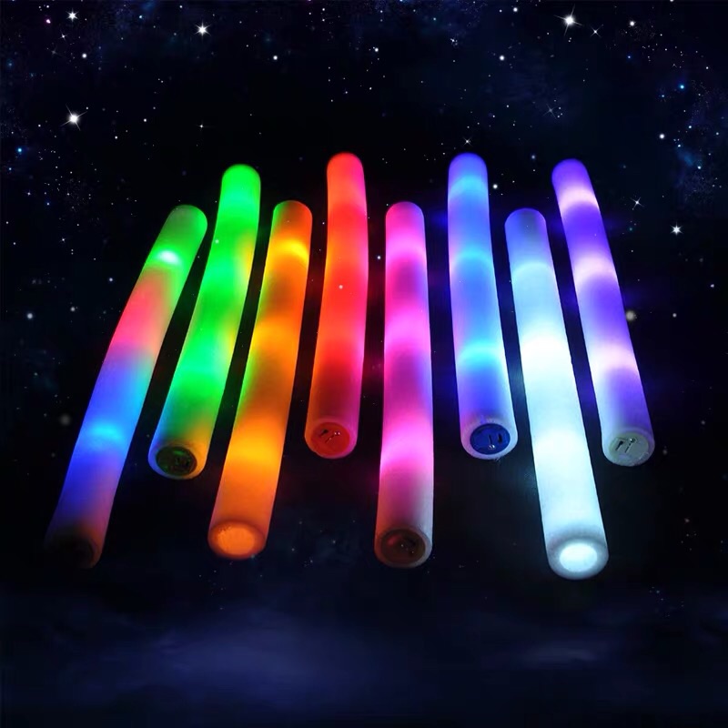 LED fluorescent stick concert aid colorful stick sponge stick