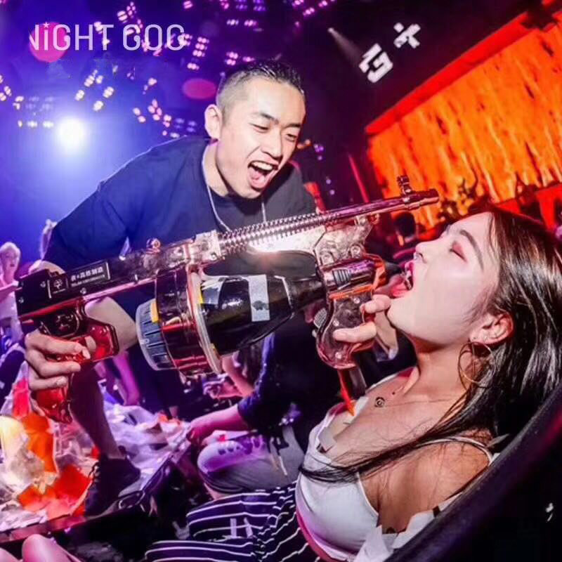 Champagne Gun Bar Champagne Jet Gun Nightfield Open Champagne Deity