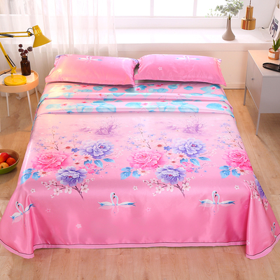 暖熙家纺冰丝凉席三件套可机洗空调席1.8m床x2.0米可水洗夏季席子