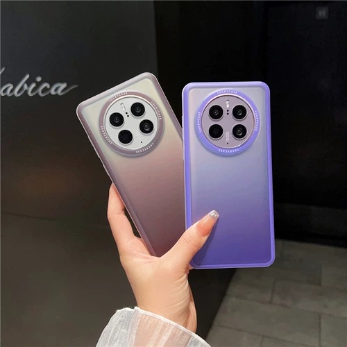 Huawei, матовый совместимый чехол для телефона, силиконовый защитный чехол, градиент, 40