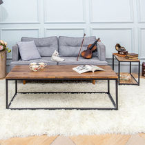 Iron Tea Coverage Simply Modern American Retro Long Table European Wind Living Room Tea Table Solid Wood Creative Tea Table