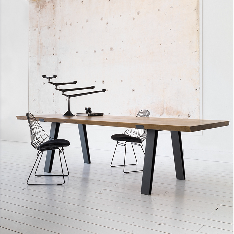 Nordic solid wood desk simple desk conference table computer desk workbench creative long table industrial style desk
