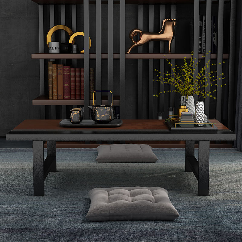 Solid wood light luxury living room home coffee table simple modern living room frosted tea table