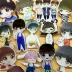 TFboys hoạt hình acrylic huy hiệu Harajuku trâm cài Wang Junkai Wang Yuan ba huy hiệu trâm nhỏ dễ thương