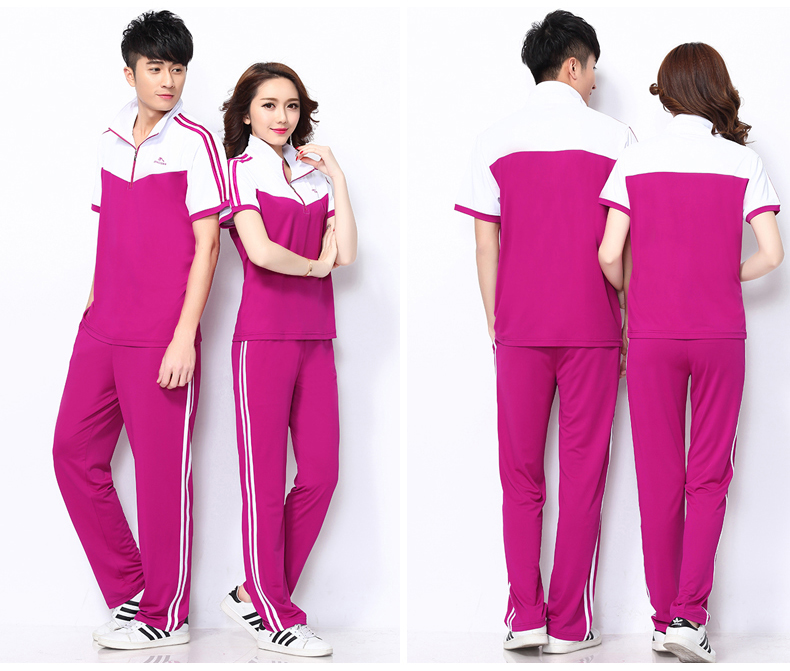 Quần short tay ngắn phù hợp với trang phục thể thao Jiamusi quần áo vuông nhảy trung niên biểu diễn quần áo mùa hè phần mỏng mua - Thể thao sau bộ quần áo nike