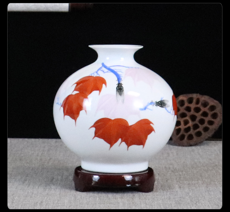 Jingdezhen hand - made ceramics vase furnishing articles sitting room flower arranging dried flowers, Chinese style manual home decoration arts and crafts