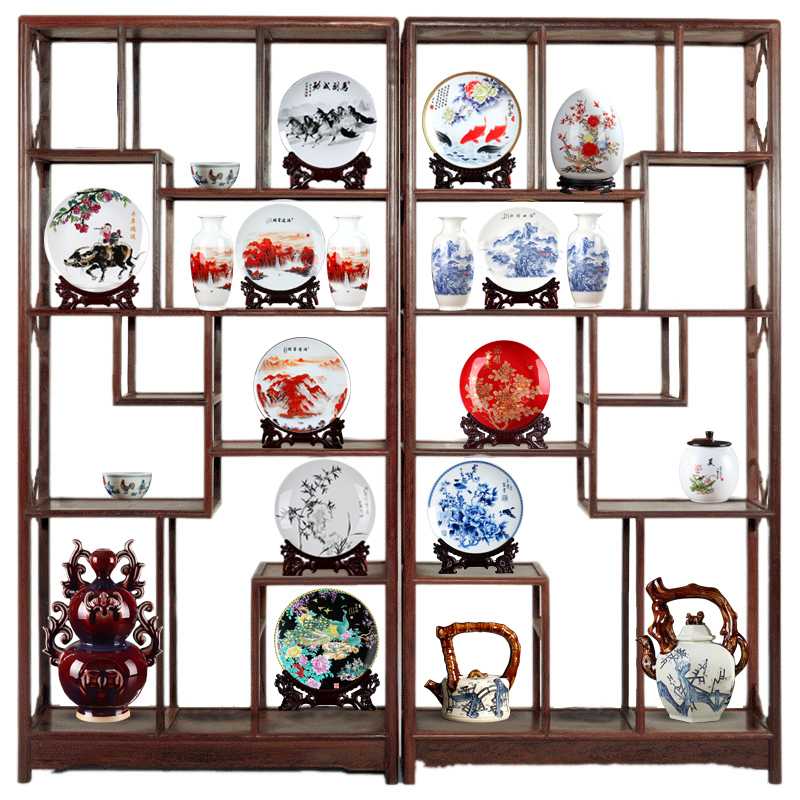 ABCDE package jingdezhen rich ancient frame ceramic vase furnishing articles wine Chinese porcelain handicraft ornament