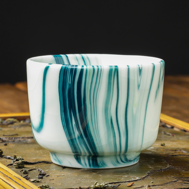 Ice crack creative move jingdezhen up ceramic cups water cup kung fu tea master cup single CPU