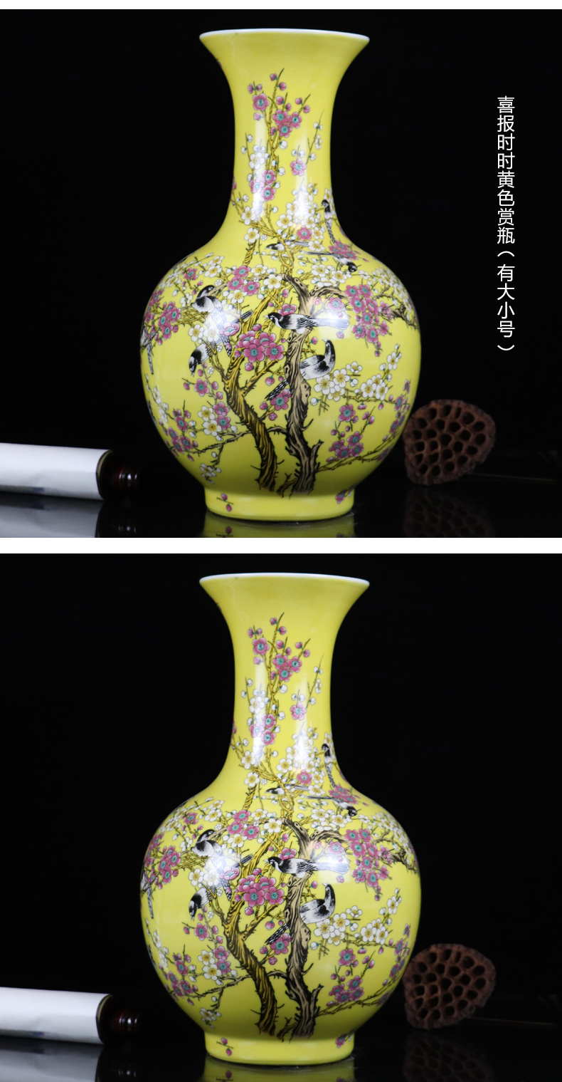 Pastel jingdezhen ceramics, vases, flower arranging dried flowers hotel office furnishing articles, the sitting room porch decoration