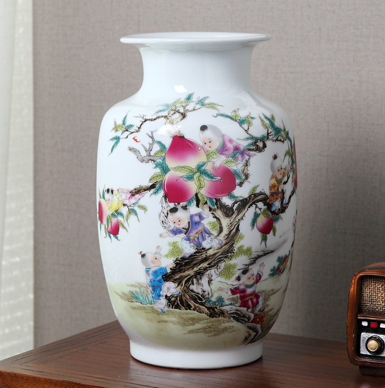 European medium handicraft decoration porcelain ceramic vase household act the role ofing is tasted, the living room floor vase restoring ancient ways furnishing articles