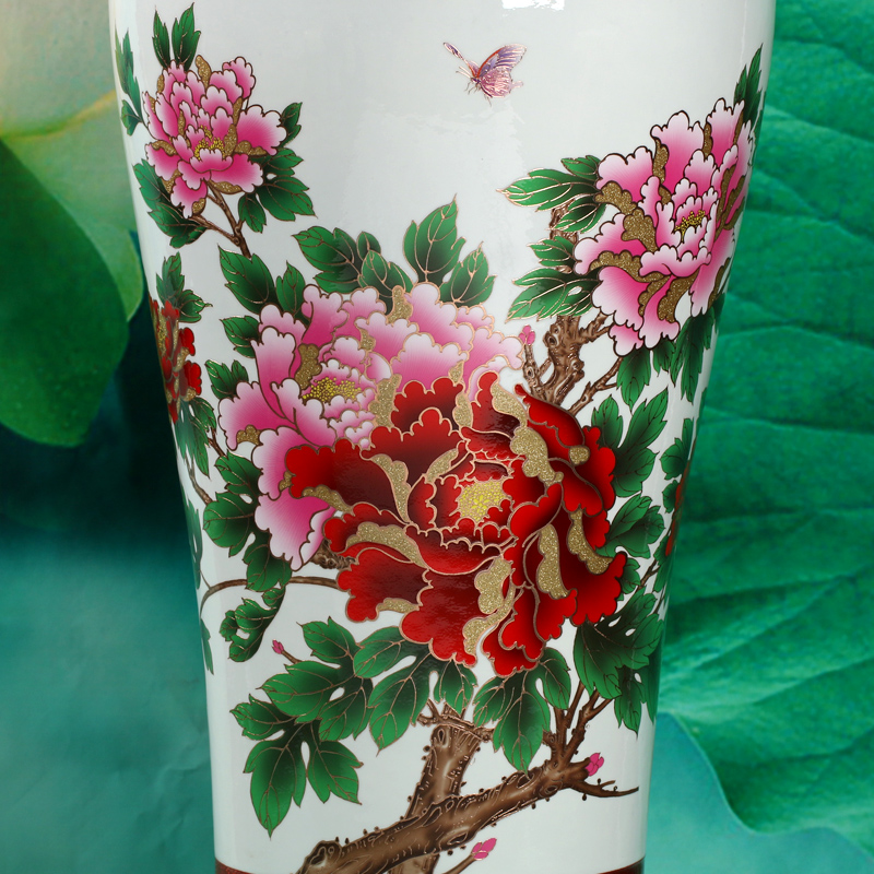 Crystal glaze of large vases, jingdezhen ceramics high living room TV ark to heavy adornment furnishing articles of Chinese style