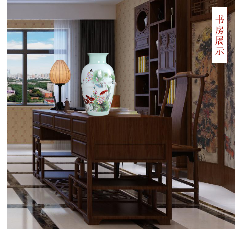 Hand - made vases furnishing articles of jingdezhen ceramics sitting room flower arranging dried flowers, I and contracted household decorative arts and crafts