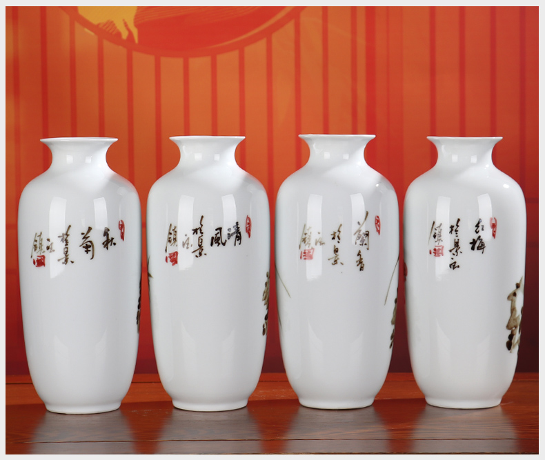 Bottle name plum by furnishing articles sitting room flower arrangement of jingdezhen ceramics decoration hand - made creative gifts