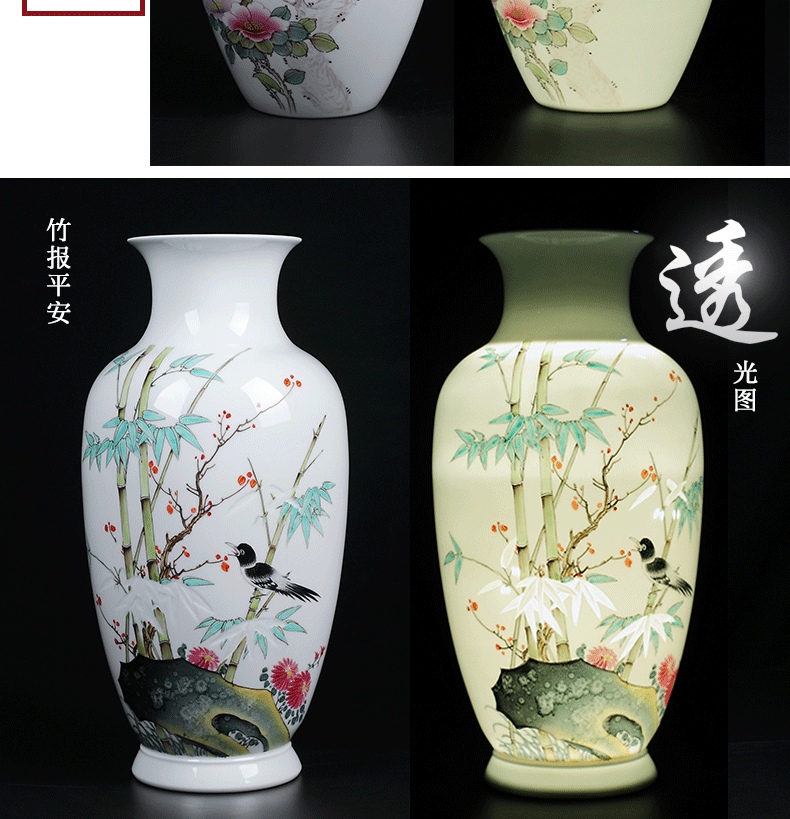 Manual hand - made vases furnishing articles flower arranging jingdezhen ceramics from the sitting room porch decoration office study arts and crafts