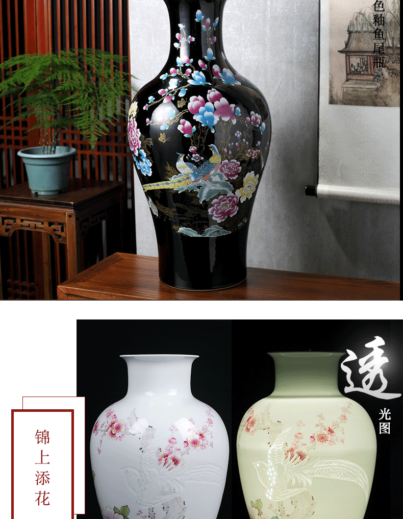 Manual hand - made vases furnishing articles flower arranging jingdezhen ceramics from the sitting room porch decoration office study arts and crafts