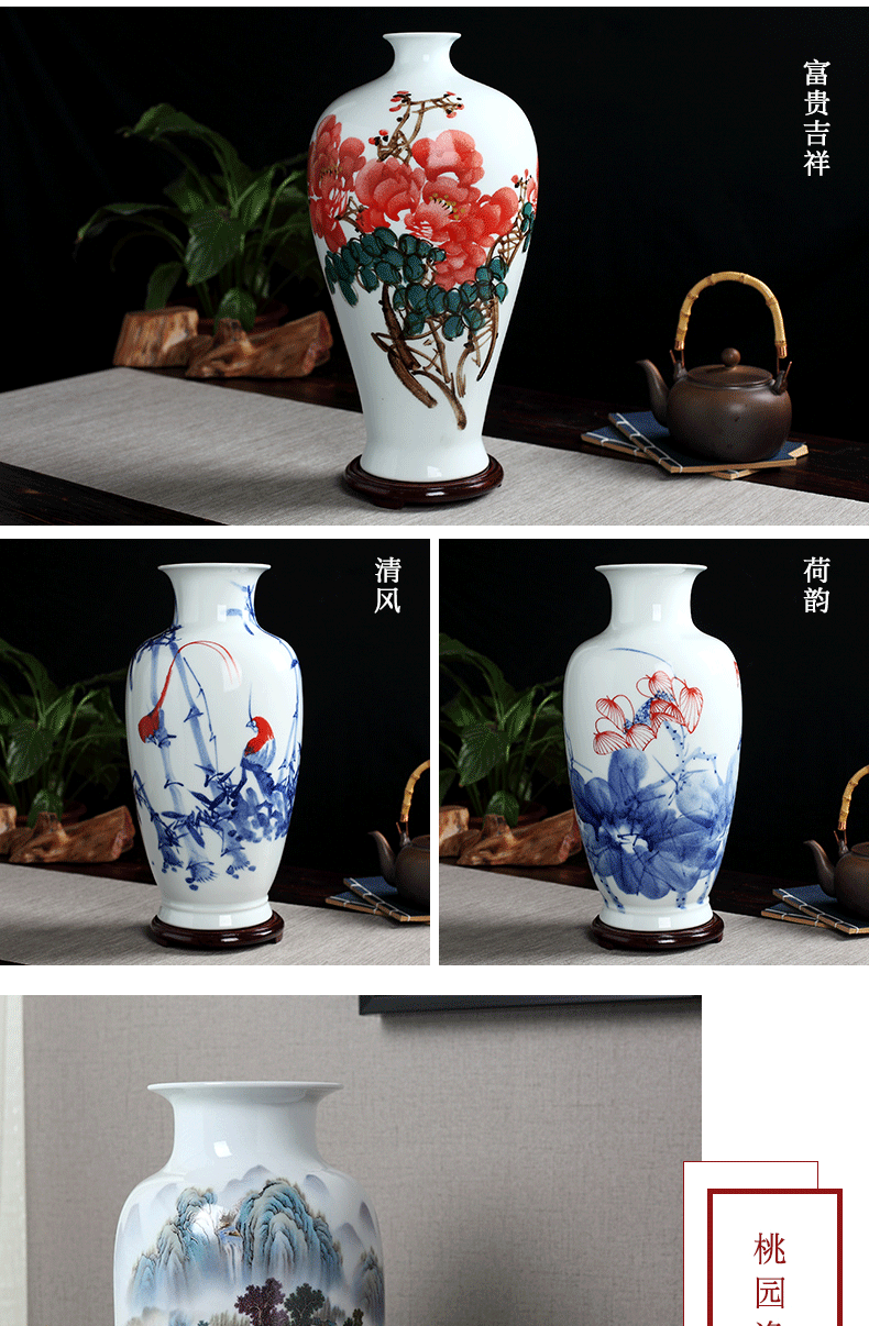 Manual hand - made vases furnishing articles flower arranging jingdezhen ceramics from the sitting room porch decoration office study arts and crafts