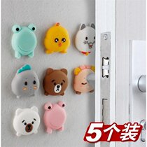 Anti-Collision Sticker Home Door Handle Crashworthy Glue Grain Cabinet Crashworthy silicone Silicone Muted with table and chair foot mat anti-bump door sticker