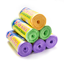 Color garbage bag Reel type large garbage bag point-off thickened environmental protection without odor 45g