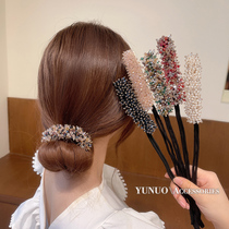 South Korean pearl pellet head disc hair diviner womens tennis red choreography Divine Instrumental Sloth retro disc hair headwear for summer