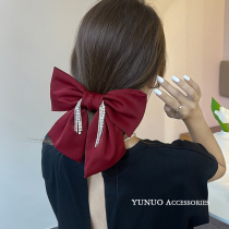 Delicate Stream Su Butterfly knot hair clip Girls temperament rear Brain Spoon Hairpin Clip Clip Head Accessories Spring Clip 2021 New