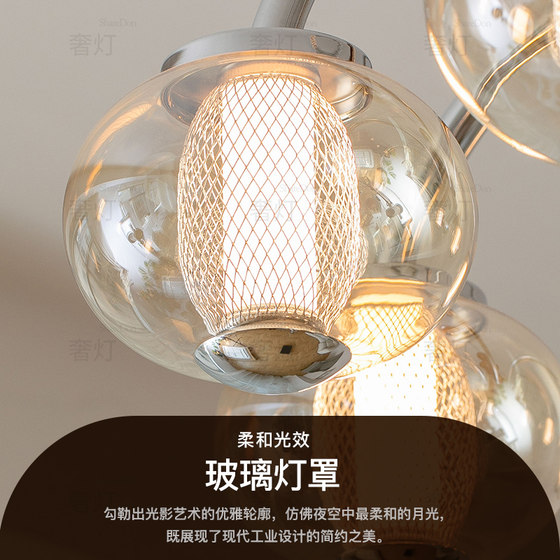 ShareDon Living room chandelier Medieval style lamps Hall main lamp Retro high-end light luxury French art lamp