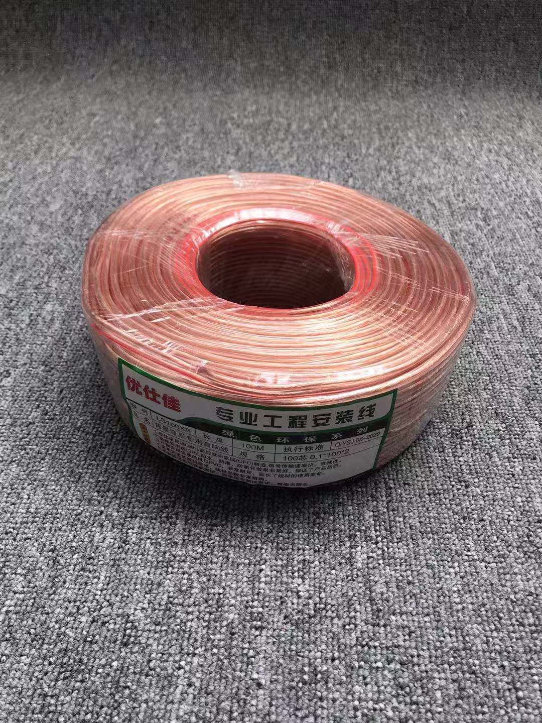 Youshijia pure copper speaker wire speaker wire 100 cores * 2 strands quality assurance background music system dedicated