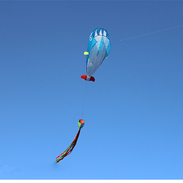 Weifang large soft skeleton dolphin kite advanced kite beginner children cartoon high-grade kite easy to fly