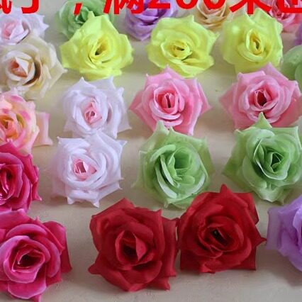 Simulated flowers rose flowers silk cloth engineering flowers