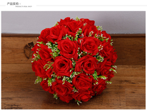 Send hook lanyard simulation rose silk flower ball wedding wedding wedding room flower ball hanging decoration door simulation Flower Ball