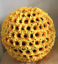 Shopping mall exhibition hall supermarket ceiling decoration aerial hanging flower ball simulation grass ball flower ball roof decoration arrangement
