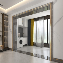Marble door cord sleeve tile waist line door frame yam entrance balcony edge strip stone aluminum metal light luxury decorative line