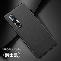 Oppo findx2pro 【тонкие отверстия ★ Официальная та же самая мягкая оболочка кожи】 Джаз черный