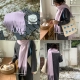 Исландский толстый шарф таро фиолетового цвета