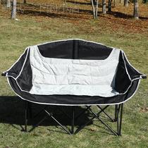 Outdoor folding chair table integrated outdoor picnic dinner double chair with armrests ready for creative sitting and lying