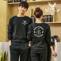 Autumn and winter clothing antler alley overalls custom milk tea shop restaurant beverage shop service staff clothing printing LOGO