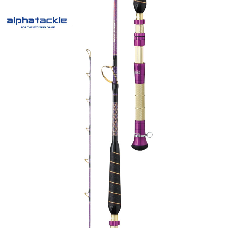 日本阿爾法ALPHA TACKLE深海電絞魚竿DEEP IMPACT船釣巨物底釣竿-淘寶