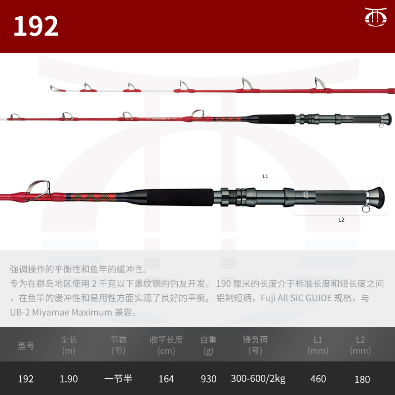 阿爾法ALPHA TACKLE海釣竿CRUISER GS玻纖實心船釣放流沉底大物竿-淘寶