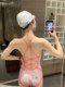 Women's swimsuit 2024 new popular model for fat girls to cover their flesh, swimming pool special one-piece racing conservative hot spring bathing suit