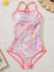 Women's swimsuit 2024 new popular model for fat girls to cover their flesh, swimming pool special one-piece racing conservative hot spring bathing suit