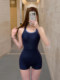 Women's Racing Swimsuit 2026 New Model for Swimming Pools, One-Piece Plus Size Conservative Style for Slightly Chubby Girls, Covers the Body
