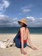 Women's swimsuit 2023 new style conservative and high-end pure desire summer slimming body-covering one-piece bikini French retro