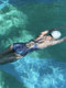 Purple python swimsuit women's high-end 2025 swimming pool special hot spring one-piece conservative racing slightly fat covering the flesh for small people