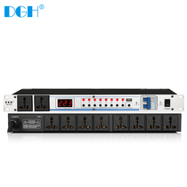 DGH Professional 10-way power sequencer 8-way sequential controller socket manager with voltage display filter