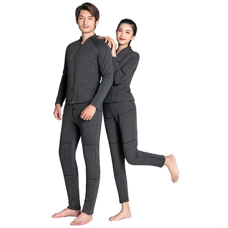 Removable Avelvet fever sweatpants Black tech Agrass thickened Anti-chill Two sets Old chill leg Nursing kneecap