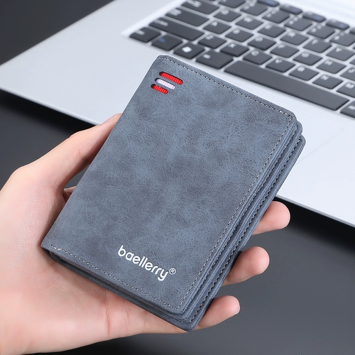 Короткий бумажник, универсальный кошелек, вместительный и большой картхолдер