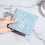 Мужской короткий бумажник, ультратонкий трендовый картхолдер, подходит для студента