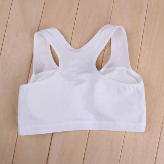 Cô gái áo ngực thời kỳ phát triển đồ lót cotton vest học sinh trung học không có vòng thép tập hợp áo ngực mùa hè và mùa thu mỏng ao lot nu