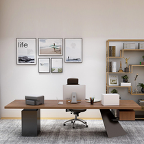  Simple solid wood boss desk desk Simple modern creative desk Computer desk Designer workbench Supervisor desk