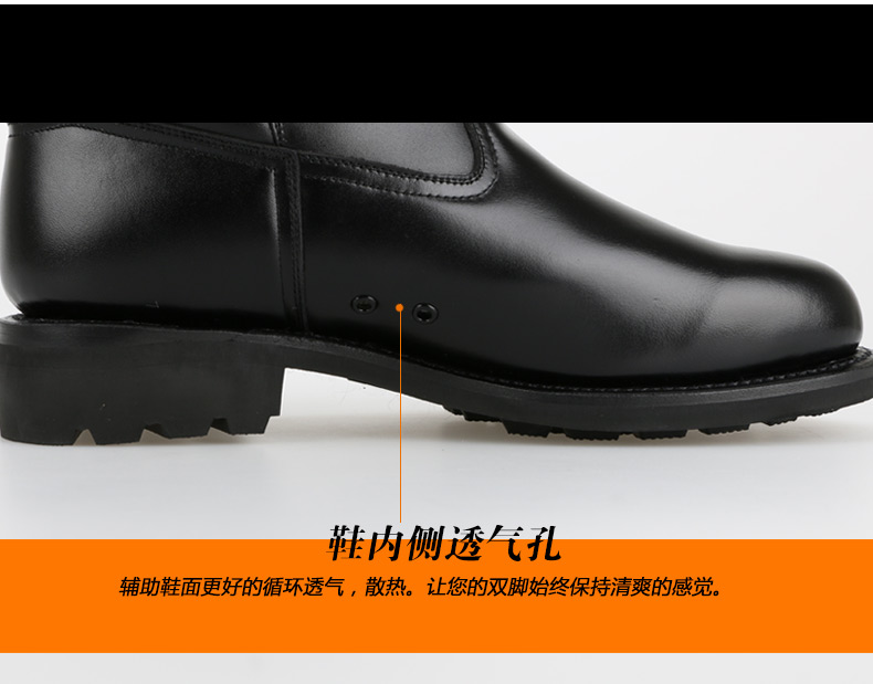 3515 Strongman 15 ba đội quân bảo vệ danh dự cưỡi giày da diễu hành quân sự ủng cao - Giày ống giầy nam lv chính hãng