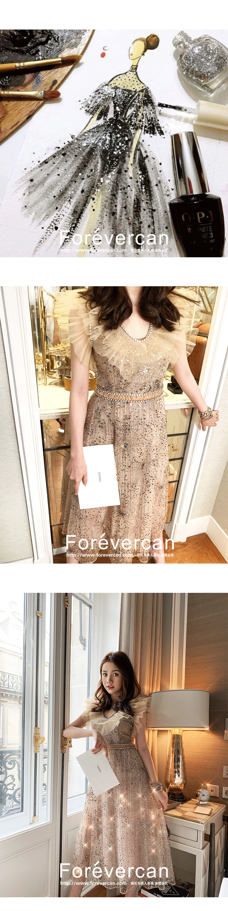 Forevercan2019 mùa hè sợi retro mới trong dòng váy dài giảm béo cổ tích trẻ em - Sản phẩm HOT áo kiểu nữ đẹp